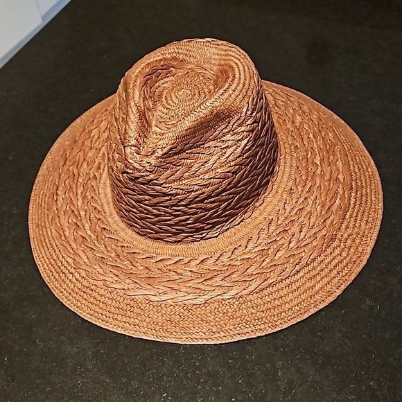 ?FRAYA? Redwood Fedora Hat ~ Mahogany Brown Small/Medium NWT main image 8